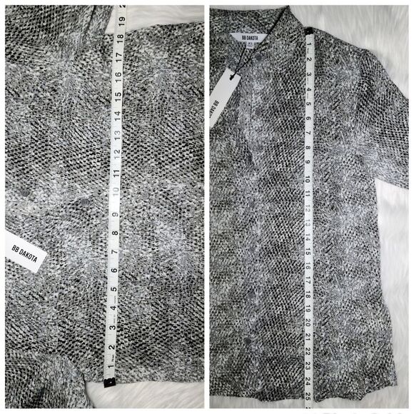 NWT|BB Dakota Born to be Wild Button Down Shirt, XS - Picture 6 of 7